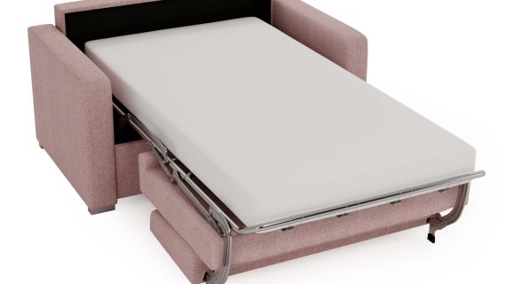 Miniaturka 14 - Klasyczna Rozkładana Beżowa Sofa do Salonu BOSTIN MINI