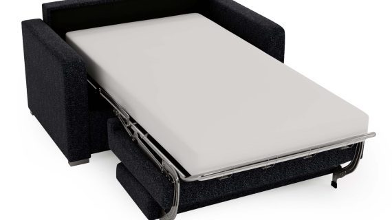 Miniaturka 13 - Klasyczna Rozkładana Beżowa Sofa do Salonu BOSTIN MINI