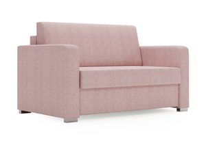 Miniaturka 6 - Różowa sofa mini tapicerowana perspektywa boczna