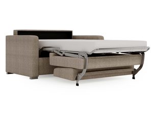 Miniaturka 16 - Beżowa sofa kompaktowa z włoskim mechanizmem spania profil