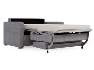 Miniaturka 19 - Szara sofa mini rozkładana włoski mechanizm profil boczny