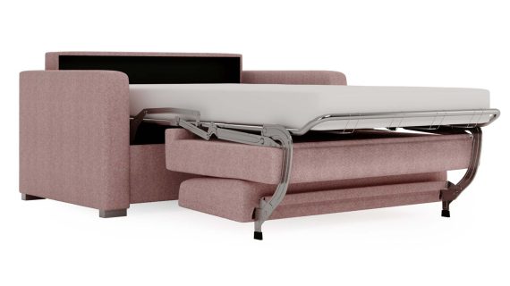 Miniaturka 18 - Klasyczna Rozkładana Beżowa Sofa do Salonu BOSTIN MINI
