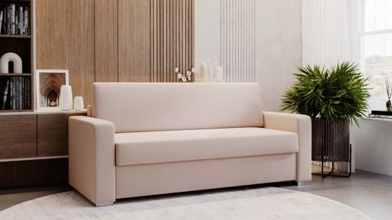 Miniaturka 6 - Klasyczna Elegancka Sofa do Salonu Szara BOSTIN II