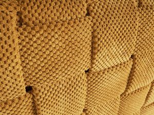 Miniaturka 5 - Teksturowana tkanina w musztardowym kolorze