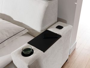 Miniaturka 2 - Beżowy stolik z wbudowaną ładowarką indukcyjną