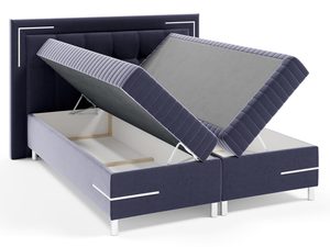 Miniaturka 11 - Grantowe łóżko tapicerowane z otwartym pojemnikiem