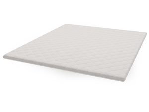 Miniaturka 1 - Nakładka na materac pikowana biała ujęcie boczne