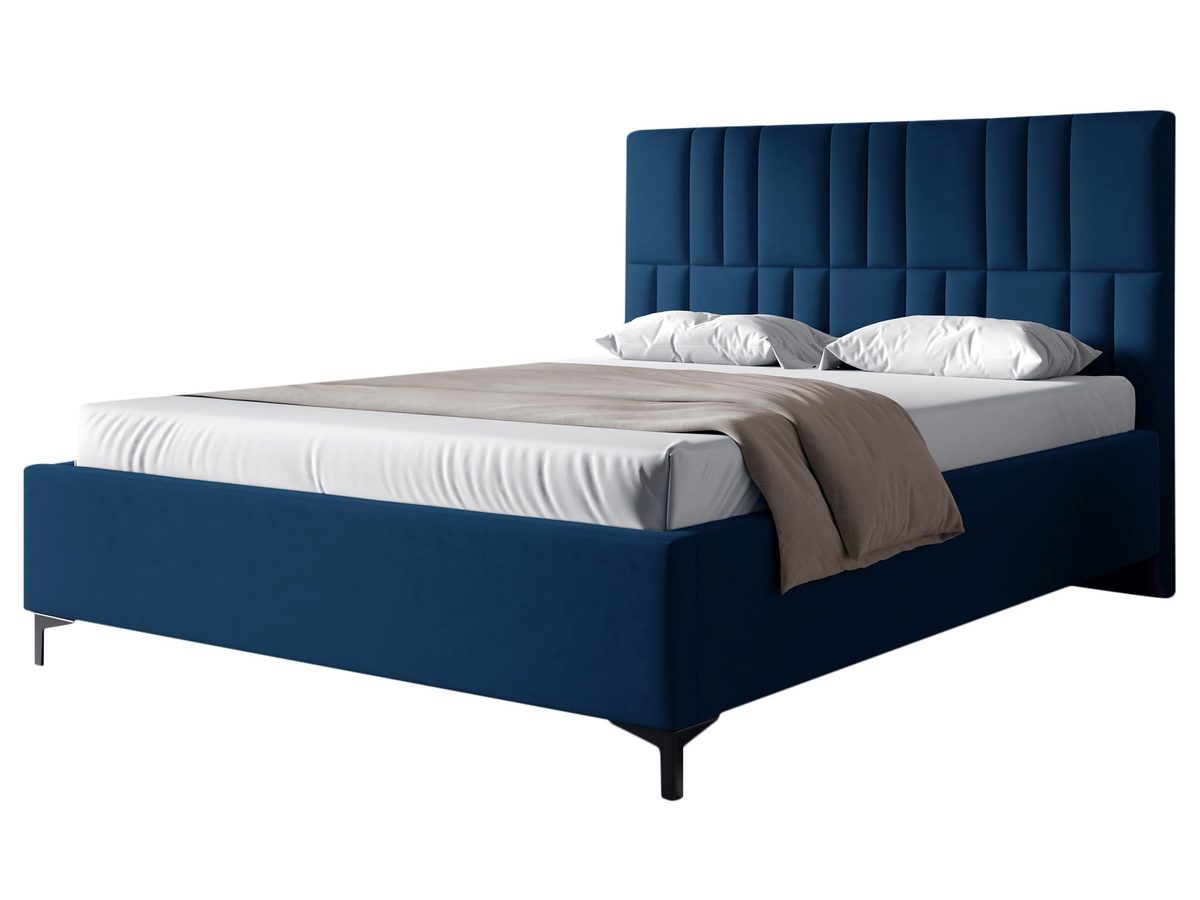 Komfortowe Łóżko Tapicerowane z Pikowanym Zagłówkiem KODIAK