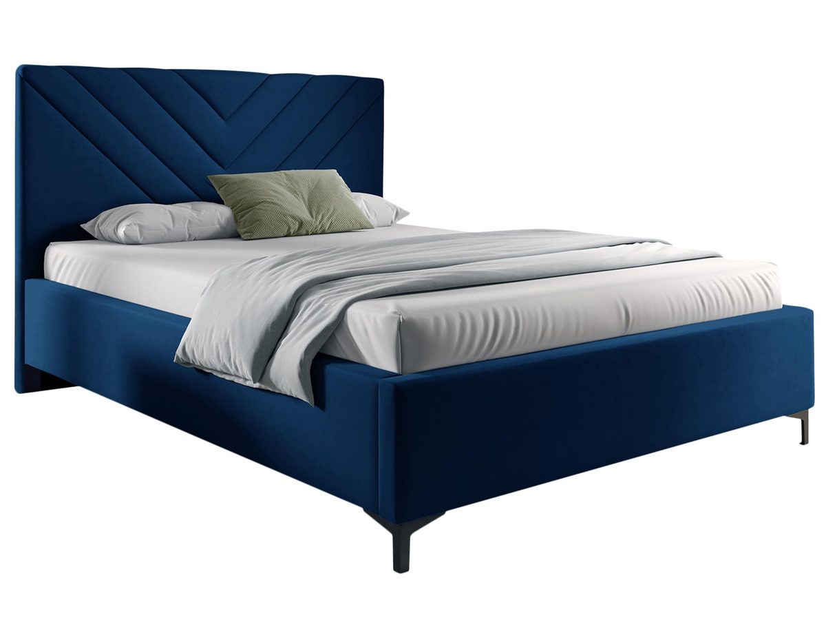 Komfortowe Tapicerowane Łóżko z Wysokim Zagłówkiem ELFI