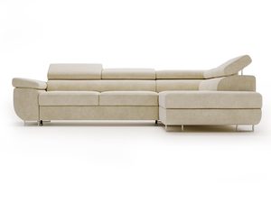 Miniaturka 19 - Narożna sofa z podnoszonym segmentem i stonowanym designem