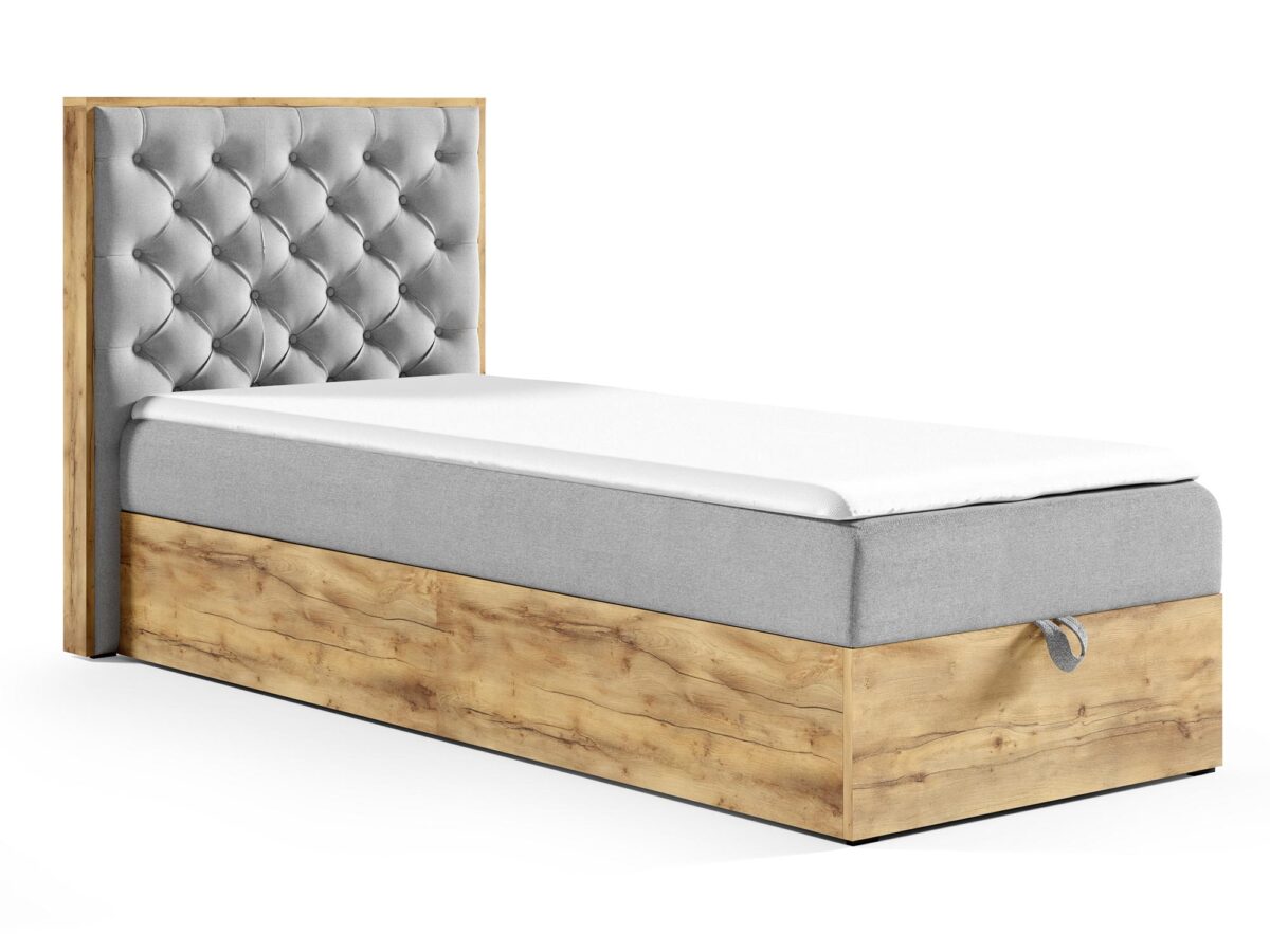 Eleganckie Łóżko Kontynentalne w Stylu Nowoczesnym BRAGA 3 MINI