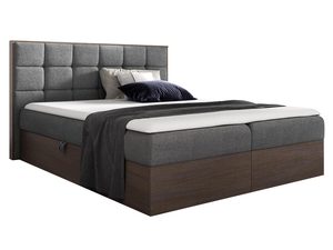 Miniaturka 7 - Nowoczesne łóżko z poduszkowym zagłówkiem i pojemnikiem