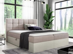 Miniaturka 13 - Nowoczesne łóżko tapicerowane z poduszkami dekoracyjnymi i pojemnikiem