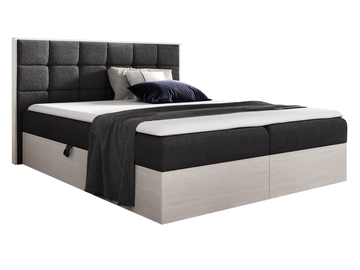 Łóżko Tapicerowane BRAGA 1 w kolorze Nordic Teak