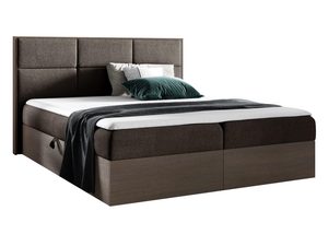 Miniaturka 1 - Łóżko w odcieniach orzecha i prostym wzorem