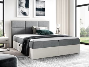 Miniaturka 13 - Nowoczesne łóżko w odcieniach szarości z symetrycznym zagłówkiem