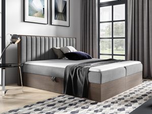 Miniaturka 6 - Łóżko sypialniane z pikowaniem i pojemnikiem, styl skandynawski