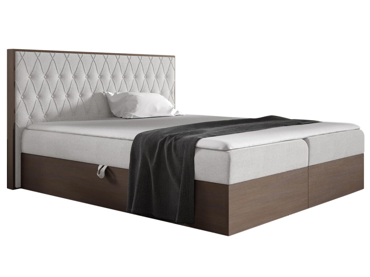 Wygodne Łóżko Sypialniane w Stylu Industrialnym SIMBA 2