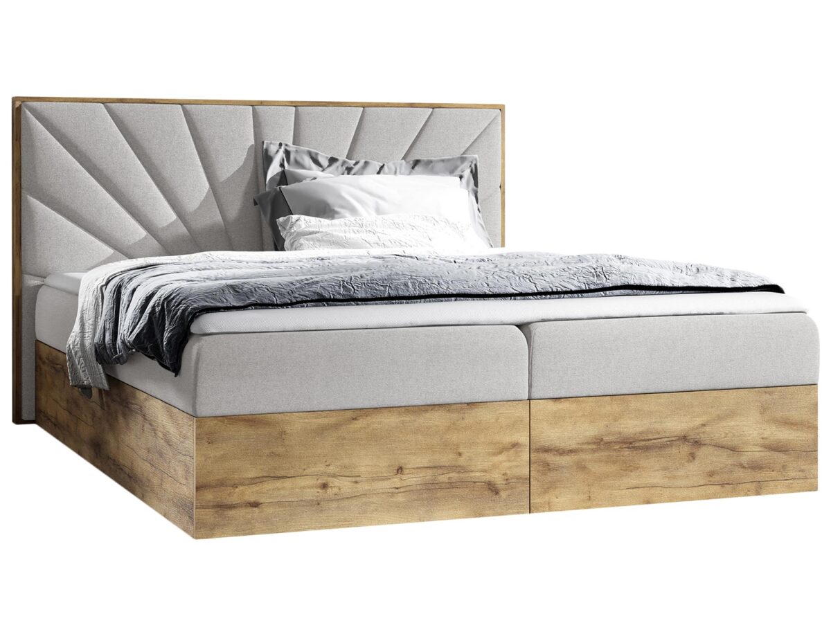 Tapicerowane Łóżko Sypialniane w S tylu Skandynawskim VENETO