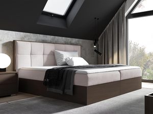 Miniaturka 8 - Nowoczesne łóżko z mechanizmem podnoszenia i tapicerowanym korpusem