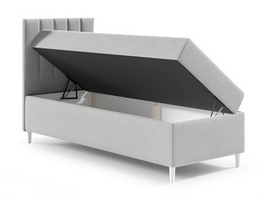 Miniaturka 2 - Szare łóżko z otwartym pojemnikiem