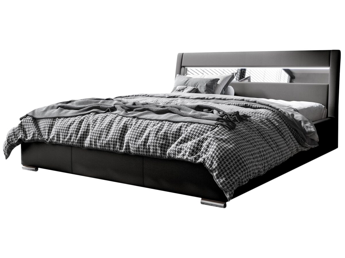 Modułowe Łóżko Sypialniane z Oświetleniem LUZON