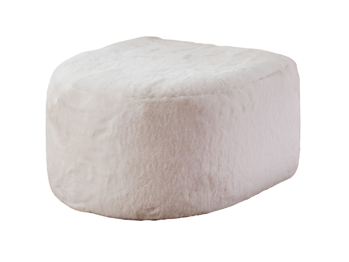Przytulna Pufa Biała PULITO