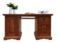 Gabinetowe biurko z drewna w stylu vintage z szufladami