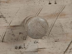 Miniaturka 6 - Okrągła kremowa gałka w stylu vintage drewno detal