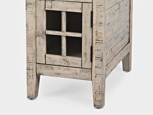 Miniaturka 3 - Jasna szafka nocna w stylu rustykalnym dekoracyjna drewno