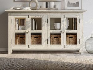 Miniaturka 5 - Jasne drewniane krzesło z tapicerowanym siedziskiem w stylu rustykalnym