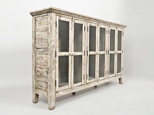 Miniaturka 5 - Komoda w Kolorze Kości Słoniowej z Przeszklonymi Drzwiami – Avola