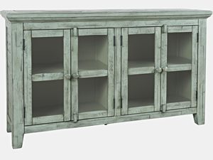 Miniaturka 1 - Komoda vintage do ponadczasowych jadalni w kolorze turkusowym