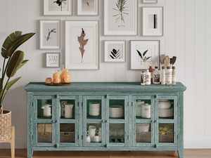 Miniaturka 4 - Aranżacja stylowego przedpokoju z komodą miętową