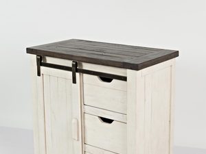 Miniaturka 1 - Wysoki regał z półkami i szafkami w stylu industrialnym