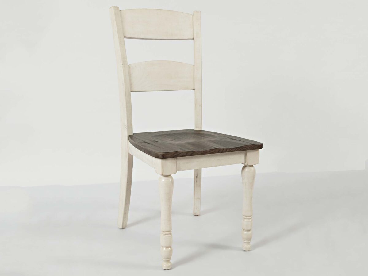 Krzesło drewniane prowansalskie perspektywa lewa