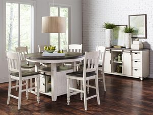 Miniaturka 7 - Kredens z przesuwanymi drzwiami i szufladami, inspirowany stylem industrialnym