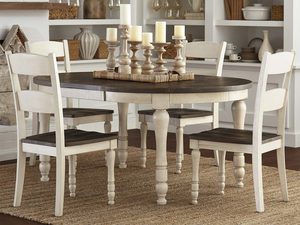 Miniaturka 8 - Stół owalny prowansalski z krzesłami w jadalni