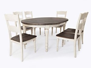 Miniaturka 4 - Zestaw jadalniany prowansalski stół owalny sześć krzeseł