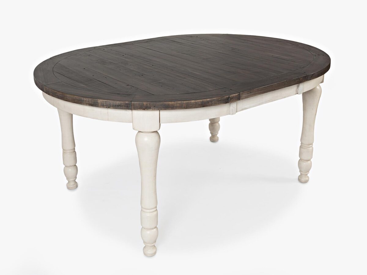 Stół drewniany prowansalski widok górny ciemny blat