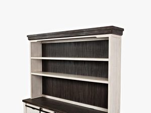 Miniaturka 2 - Kredens z półkami i przesuwnymi drzwiami w stylu vintage