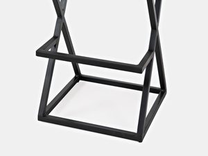 Miniaturka 2 - Hoker na metalowych nogach w kolorze rdzawym