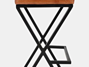 Miniaturka 3 - Hoker tapicerowany z naturalnej skóry