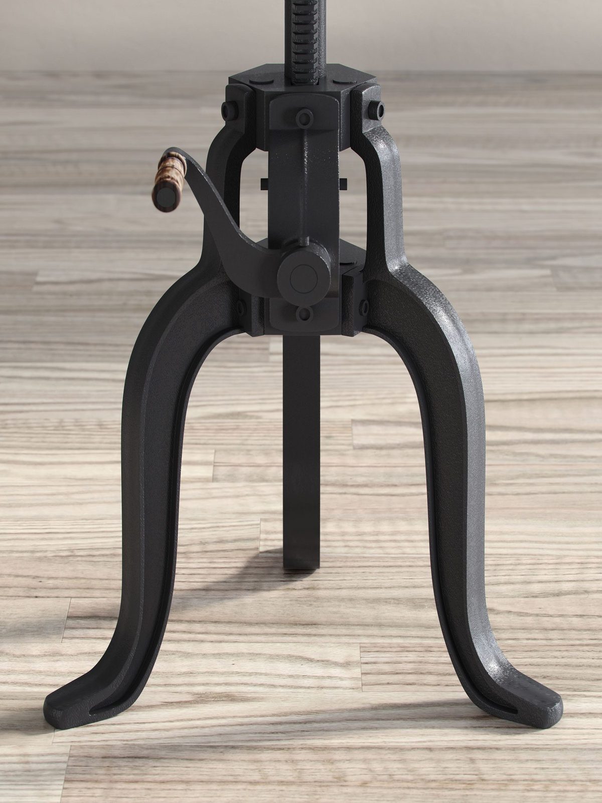 Żeliwna podstawa do stołu w stylu industrialnym kolor czarny