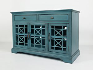 Miniaturka 2 - Komoda niebieska z subtelnym przetarciem