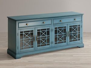 Miniaturka 6 - Komoda drewniana w stylu vintage z ozdobnymi detalami