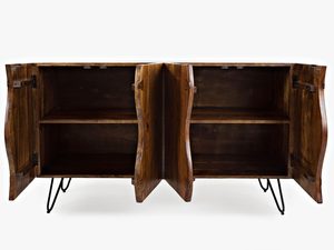 Miniaturka 3 - Drewniana komoda w stylu rustykalnym z unikalnymi frontami