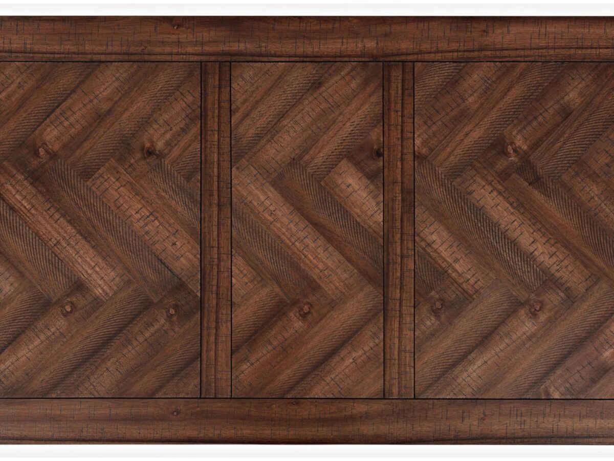 Blat drewnianego stołu w jodełkę