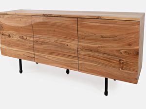 Miniaturka 2 - Stylowy drewniany kredens z naturalnym wykończeniem