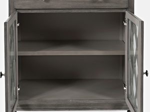 Miniaturka 4 - Komoda brązowo-szara z jasnobrązowym blatem